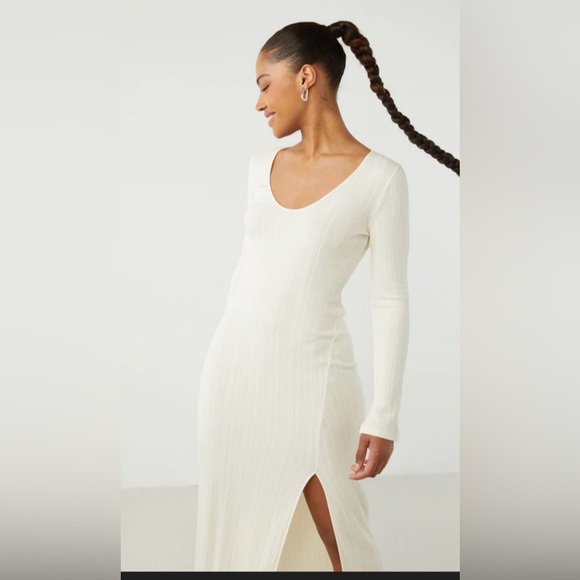 OAK + FORT/ High Front Slid Midi dress/ woman’s size M - Picture 2 of 13